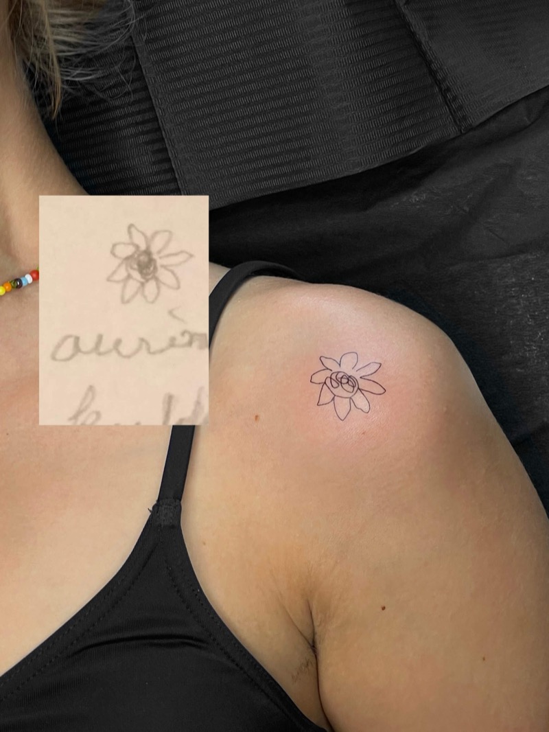 One line tattoo by Irka in Helsinki